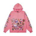 American Retro Gothic Rock Letter Printed Sweatshirt Hooded Harajuku Loose Versatile Sweatshirt Couple