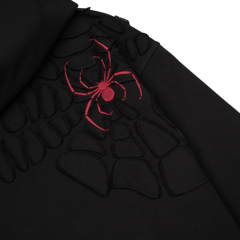 "spiderweb v2" Hoodie black