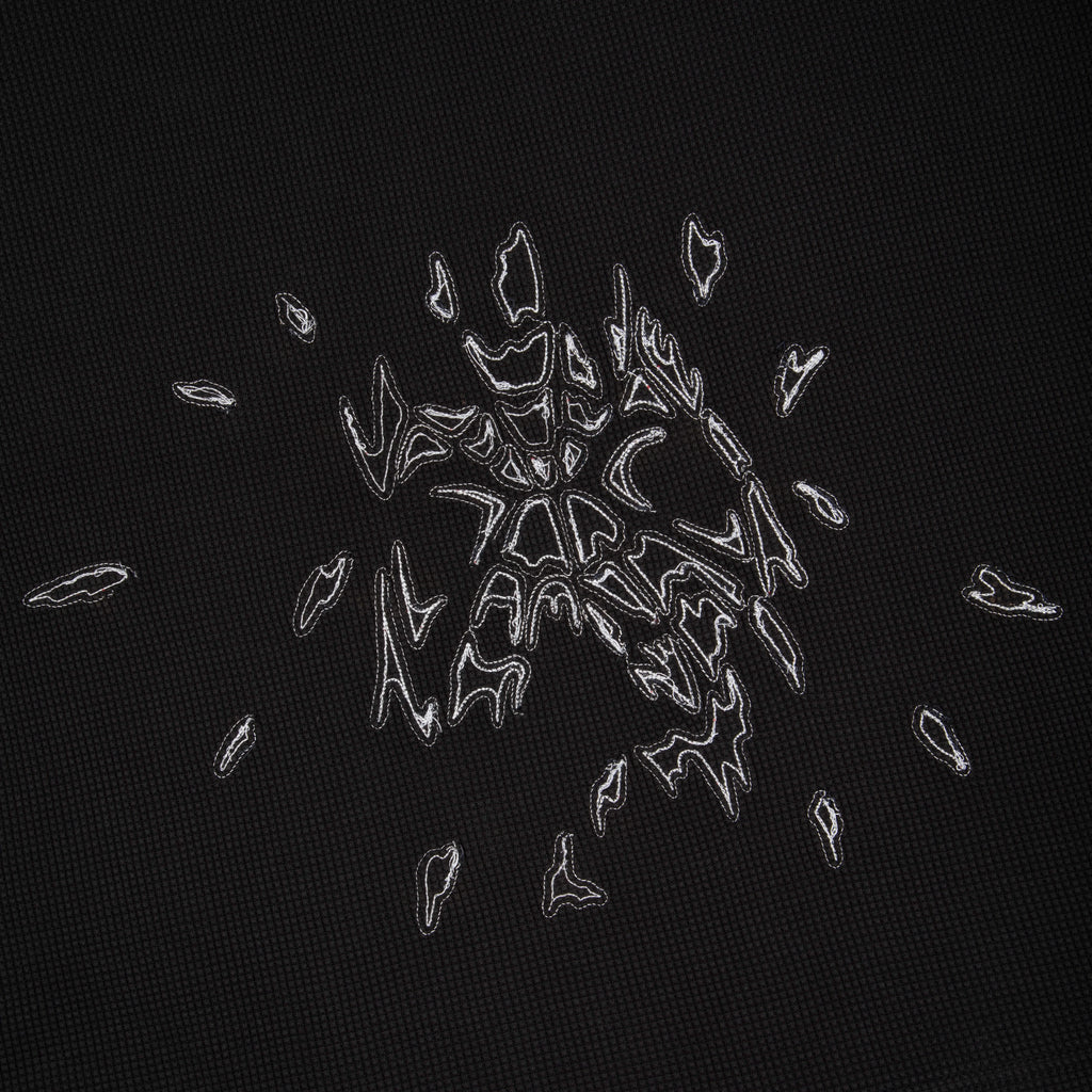 "spiderweb v2" waffle T Shirt black