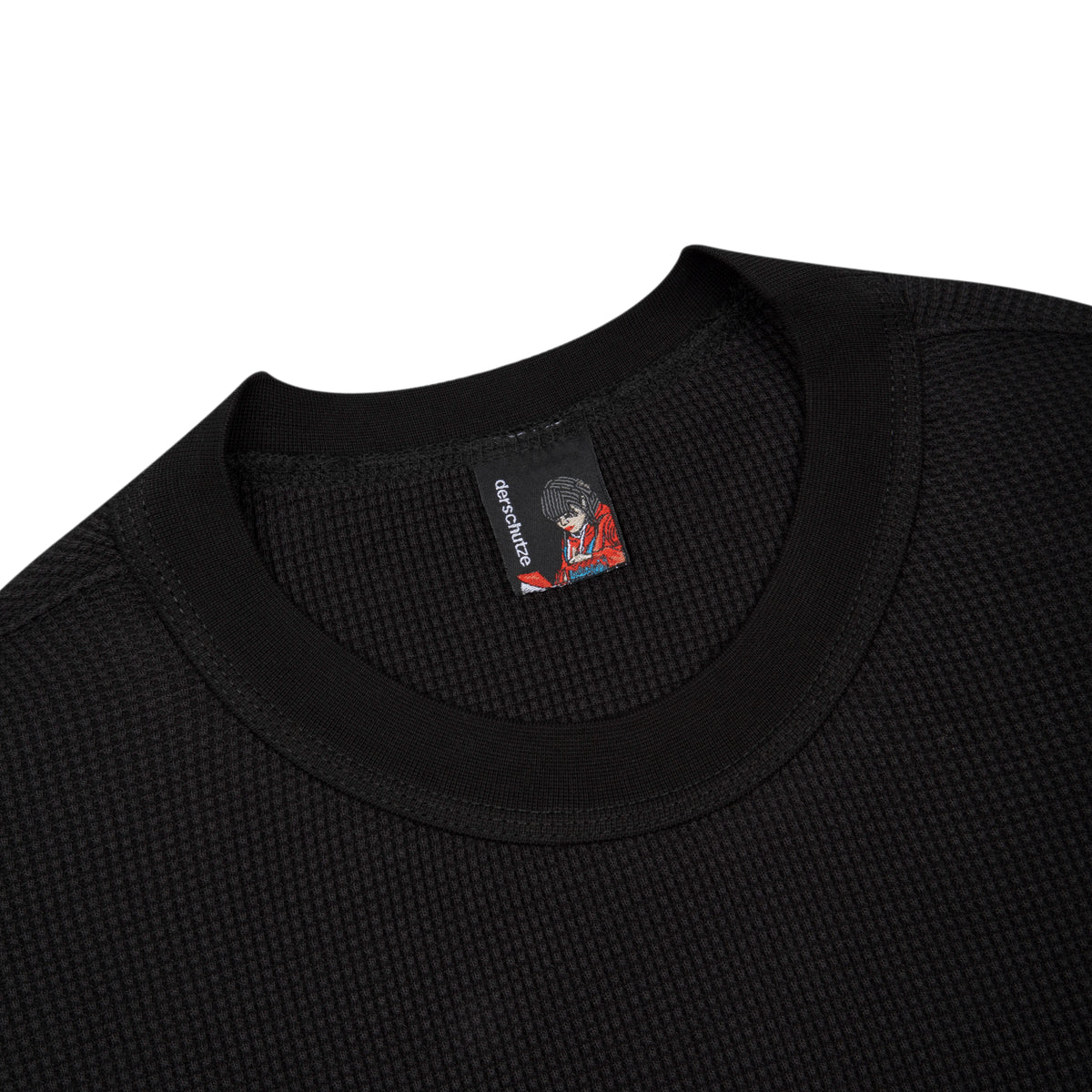 "spiderweb v2" waffle T Shirt black