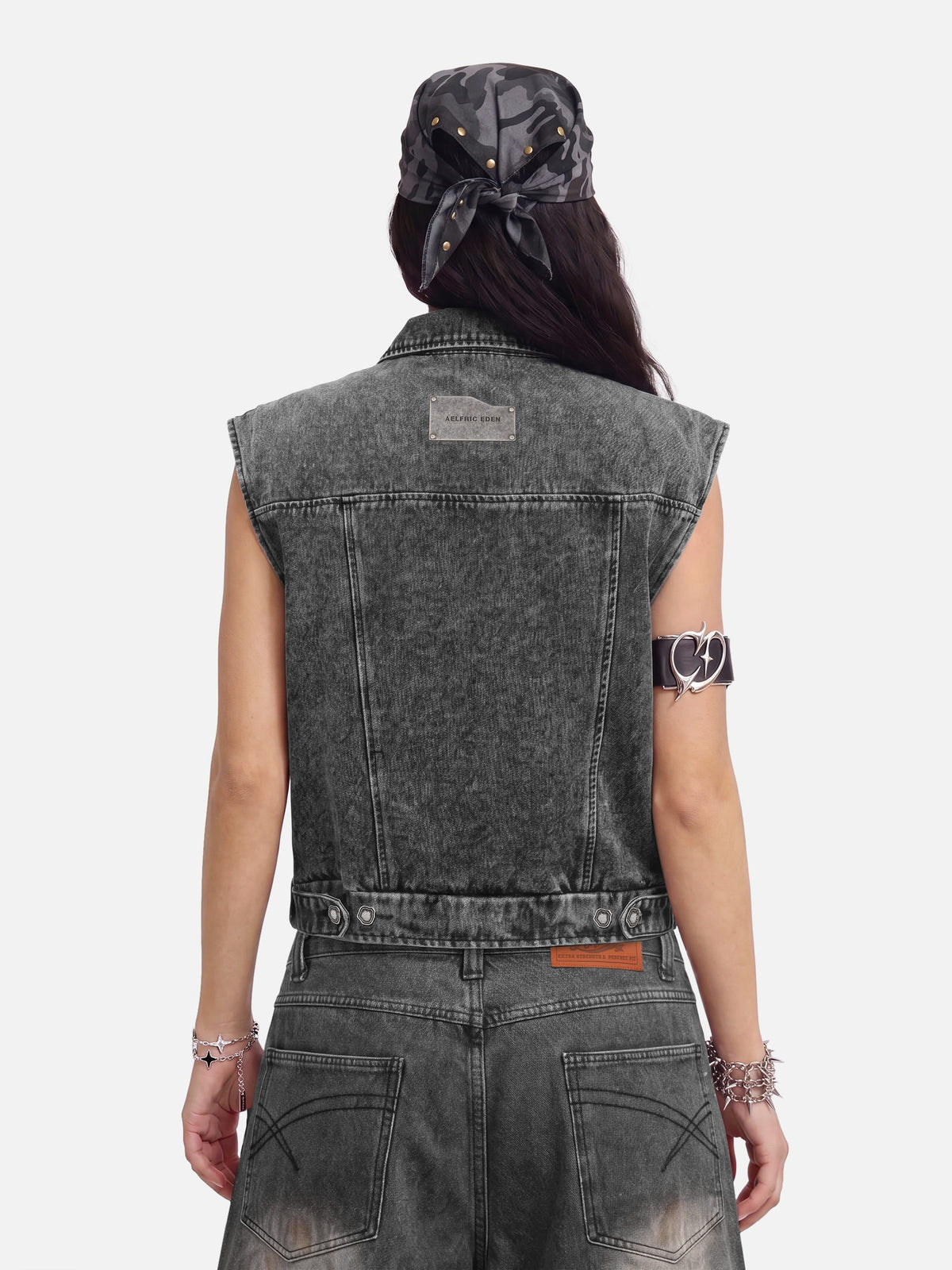 Aelfric Eden Super Boxy Fireman Clasp Denim Vest