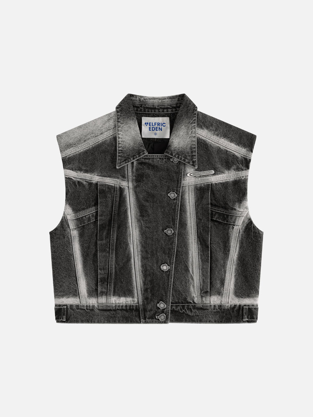 Aelfric Eden Super Boxy Washed Denim Vest