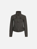Aelfric Eden Stand Collar Denim Jacket