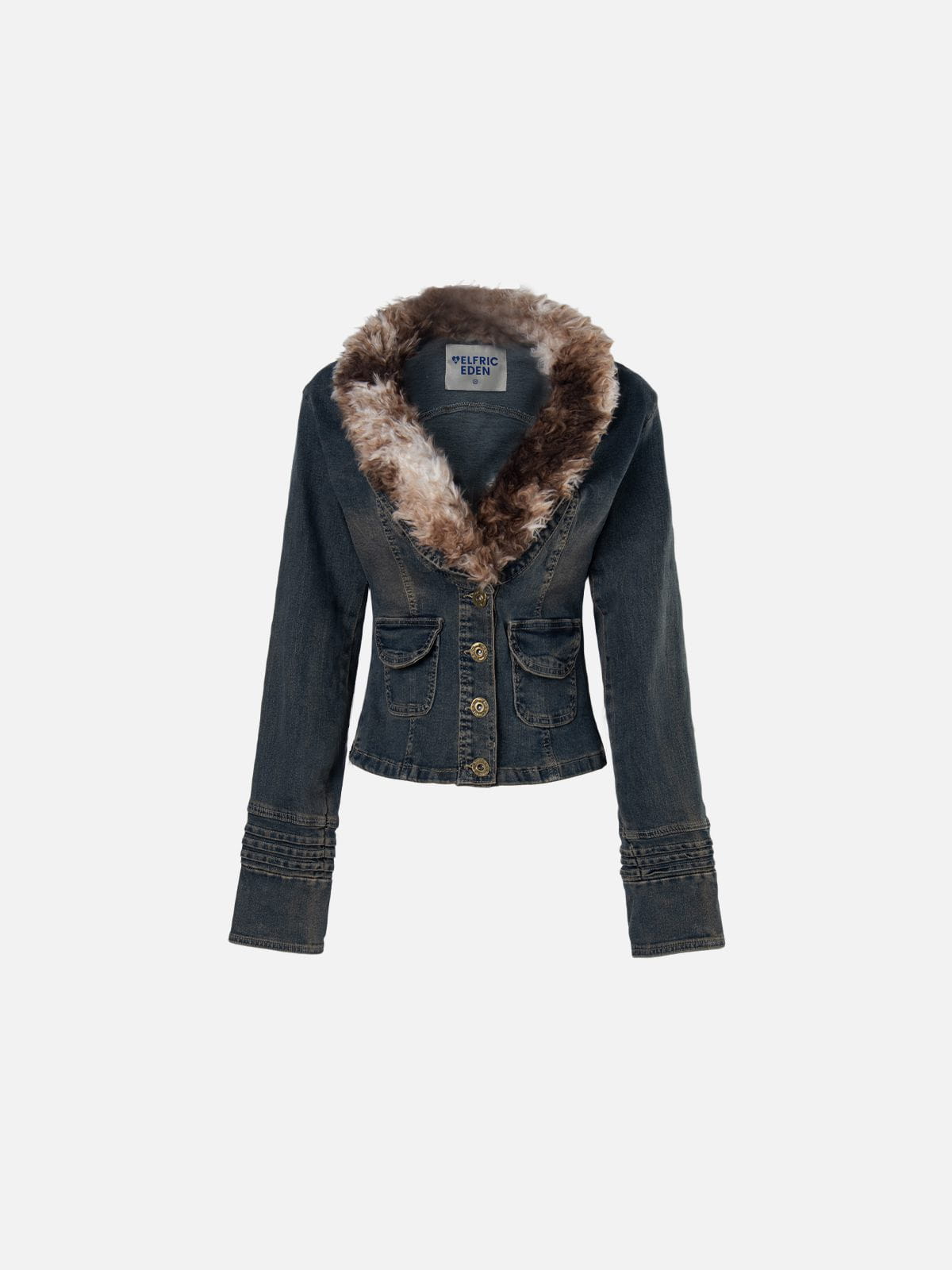 Aelfric Eden Detachable Faux Fur Denim Jacket