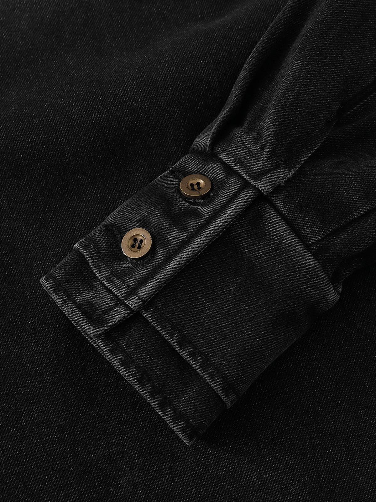 Aelfric Eden Button Washed Denimi Jacket