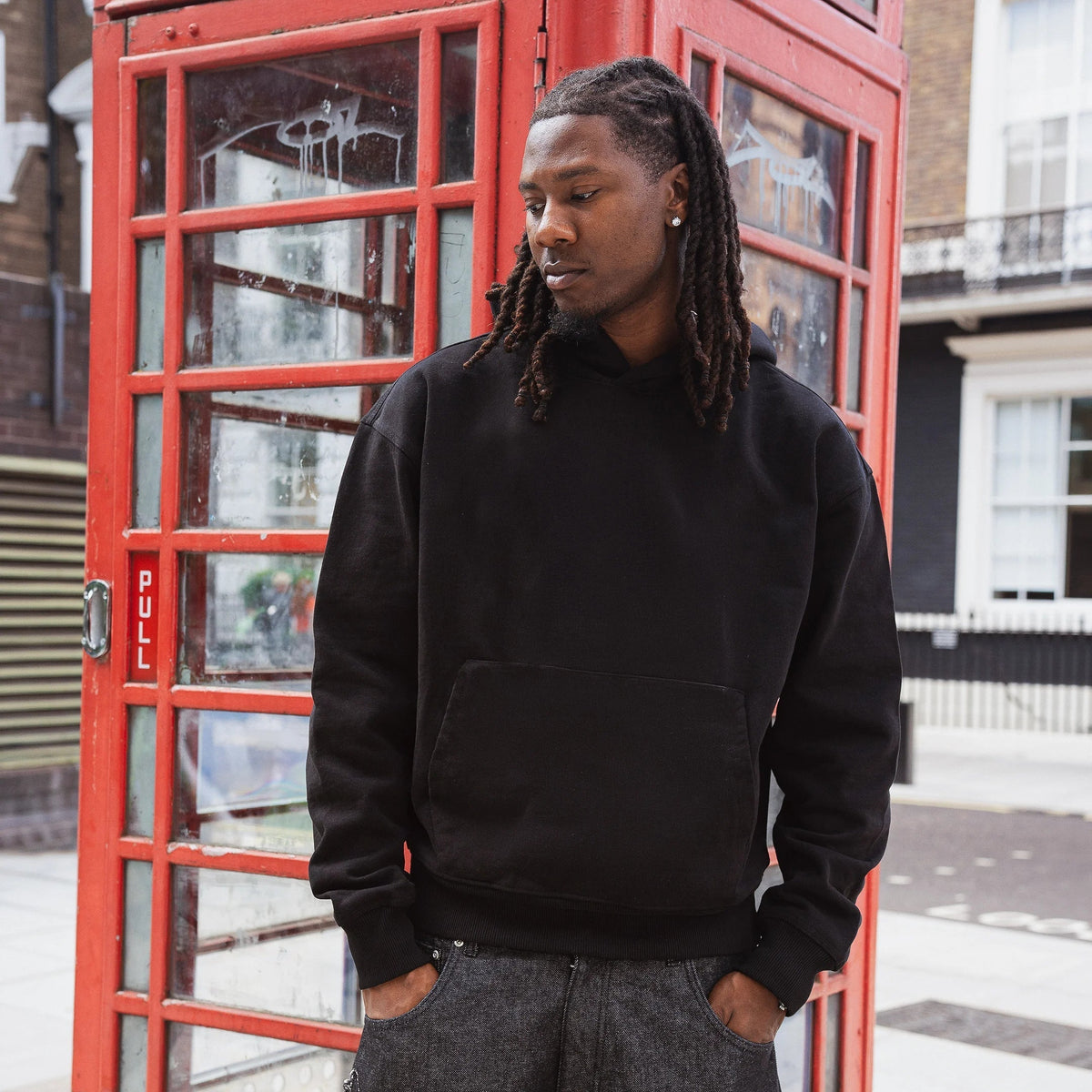 "spiderweb v2" Hoodie black