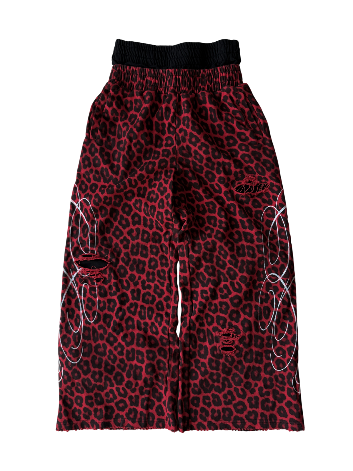 "signature" sweats red cheetah